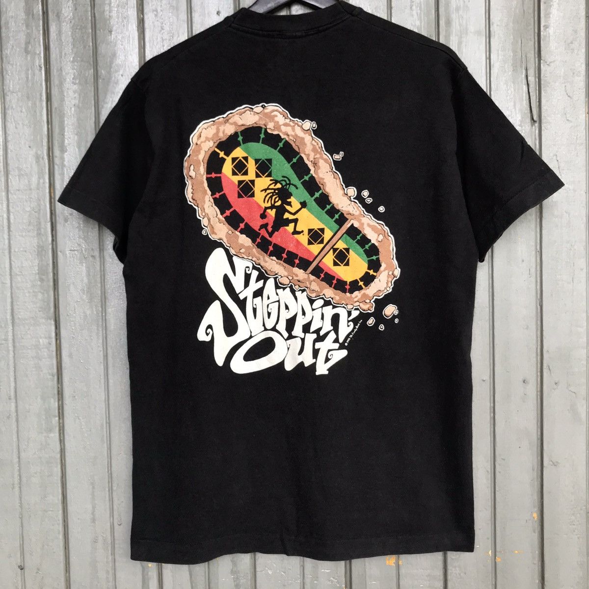 Band Tees × Rap Tees × Vintage 🔥Rare!! RASTA RAGGAE stoppin out 1994 men t shirt usa Size US M / EU 48-50 / 2 - 2 Thumbnail