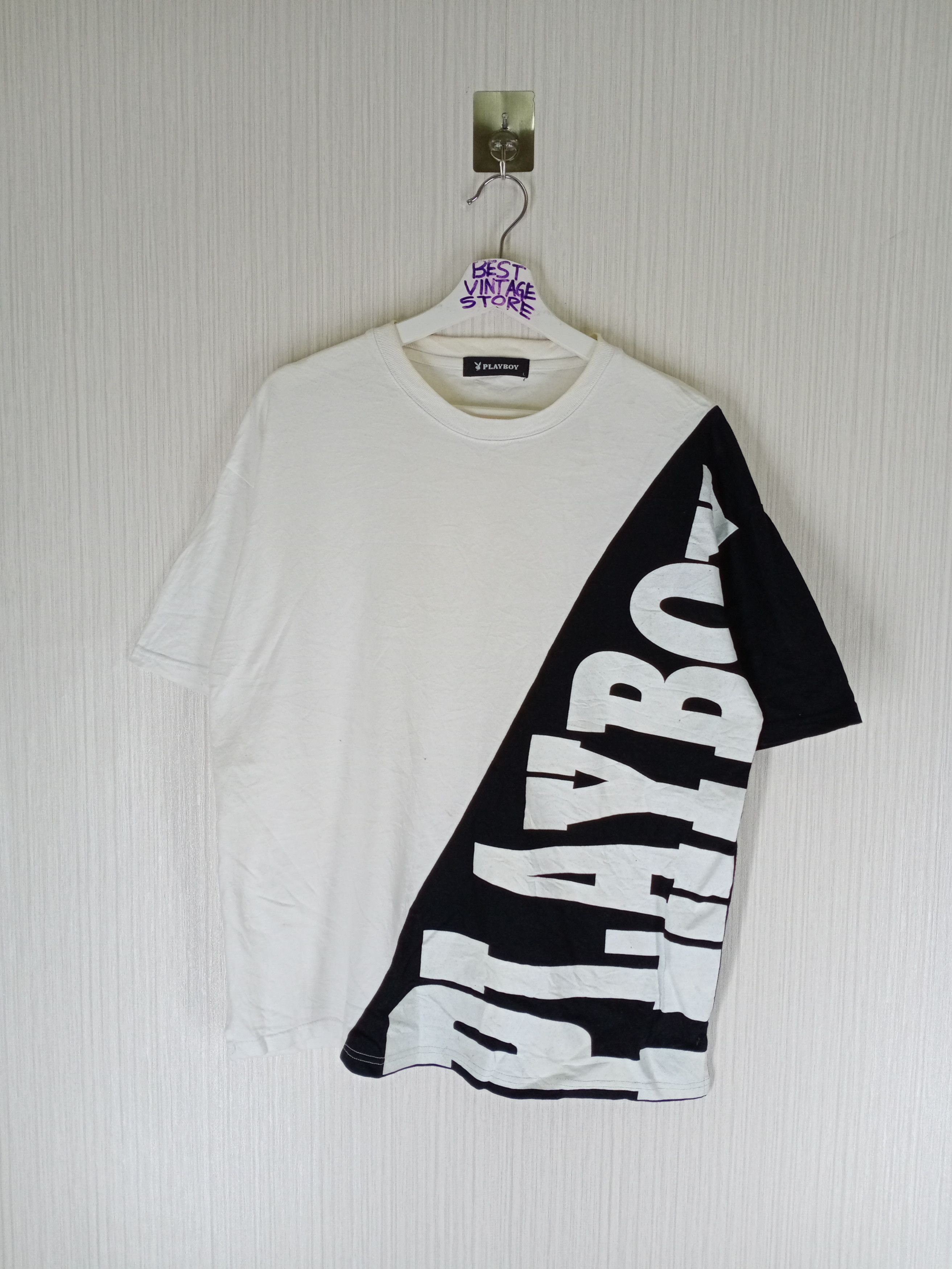 Playboy Vintage 1990s Playboy I Read the Articles Tee large black