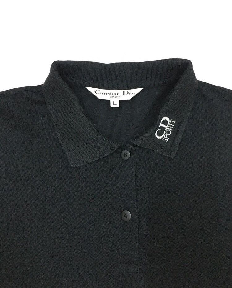 Christian Dior Monsieur CD Sports Black Polo Size US L / EU 52-54 / 3 - 3 Thumbnail