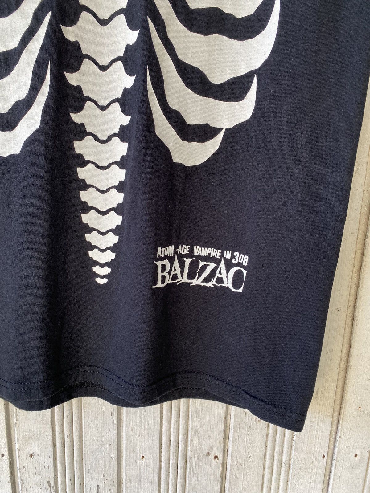 Band Tees Vintage Balzac Punk Band Skeleton Anatomy Tees ( misfits ) Size US M / EU 48-50 / 2 - 5 Thumbnail