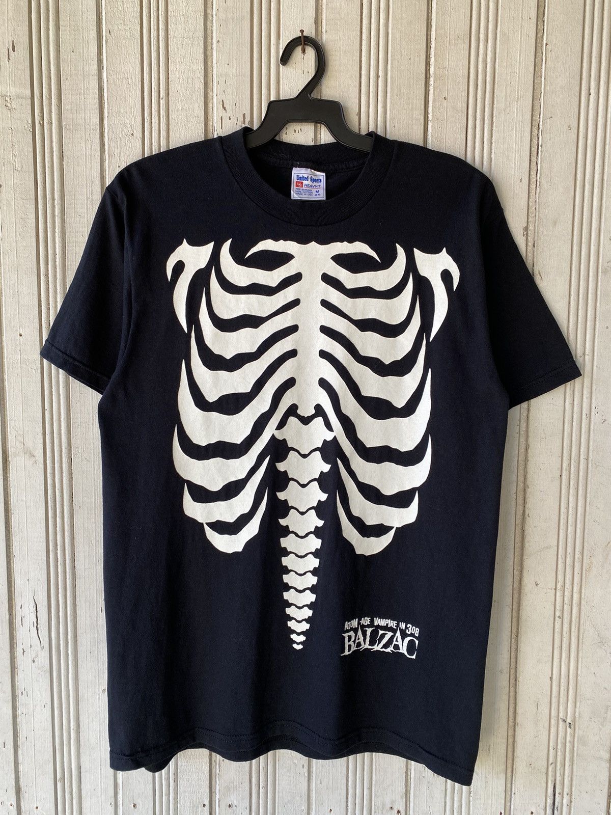 Vintage Balzac Punk Band Skeleton Anatomy Tees ( misfits )