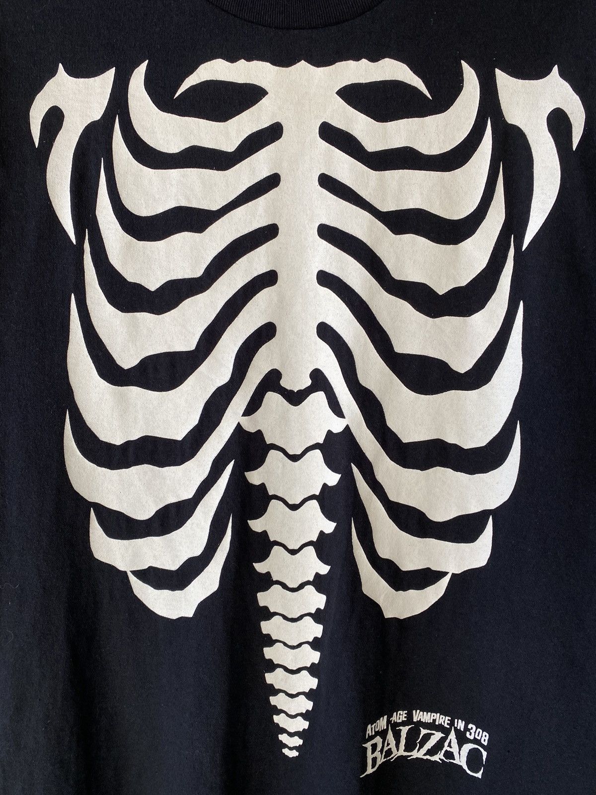 Band Tees Vintage Balzac Punk Band Skeleton Anatomy Tees ( misfits ) Size US M / EU 48-50 / 2 - 3 Thumbnail