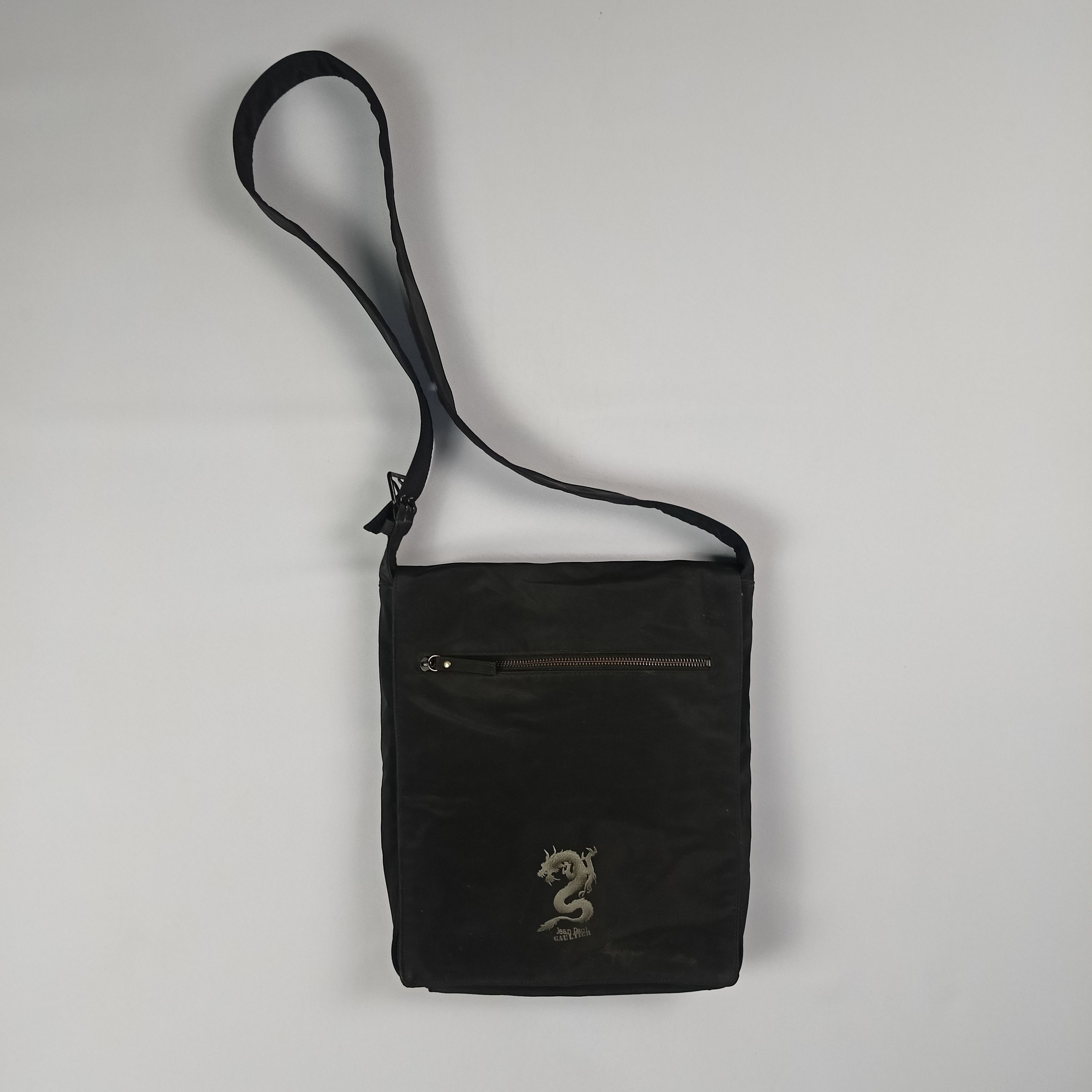 JPG Dragon Embossed Nylon Sling Bag