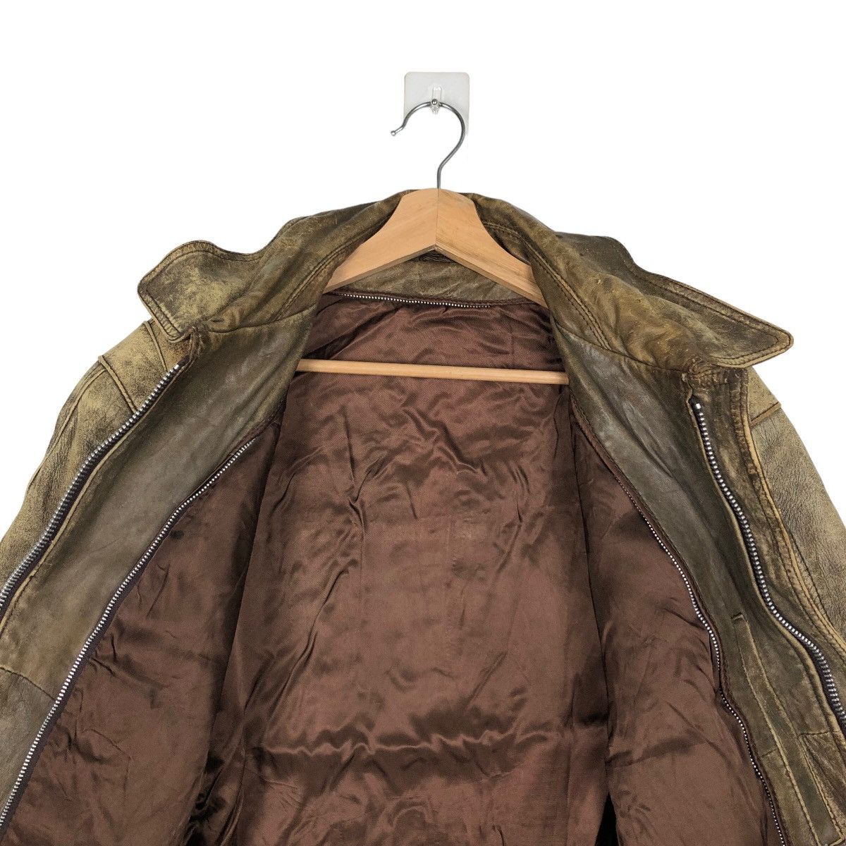 Japanese Brand VINTAGE BOMBER JACKET LEATHER INSPIRED BUZZ RICKSONS Size US M / EU 48-50 / 2 - 10 Thumbnail
