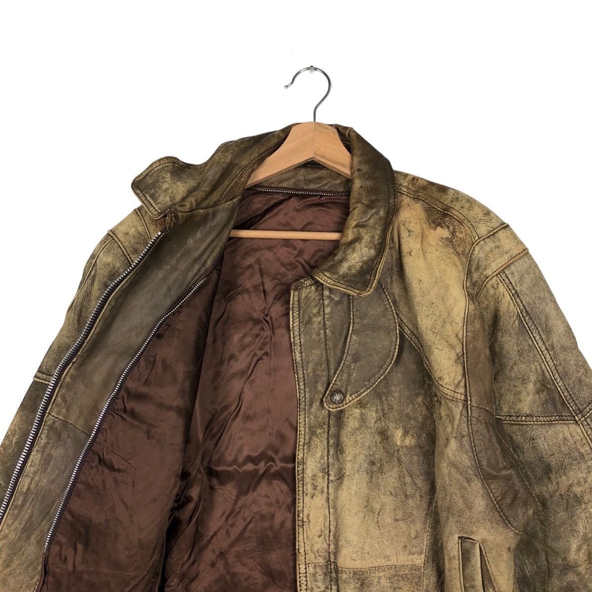 Japanese Brand VINTAGE BOMBER JACKET LEATHER INSPIRED BUZZ RICKSONS Size US M / EU 48-50 / 2 - 9 Thumbnail