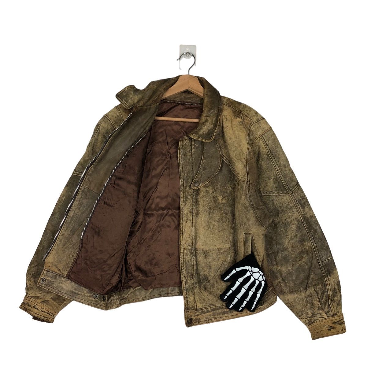 Japanese Brand VINTAGE BOMBER JACKET LEATHER INSPIRED BUZZ RICKSONS Size US M / EU 48-50 / 2 - 8 Thumbnail