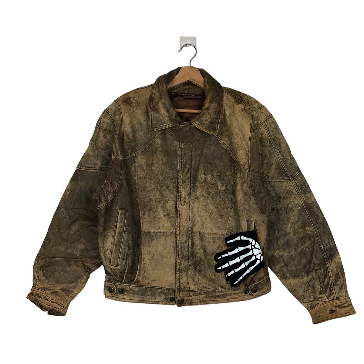 Japanese Brand VINTAGE BOMBER JACKET LEATHER INSPIRED BUZZ RICKSONS Size US M / EU 48-50 / 2 - 1 Thumbnail