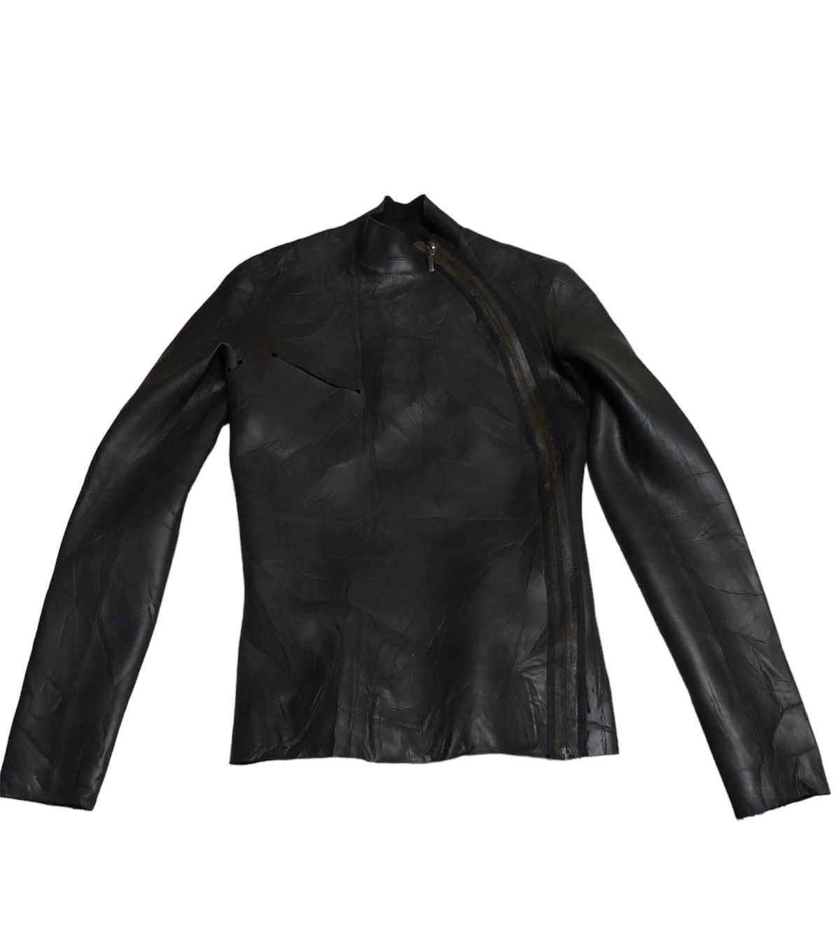 Jean Paul Gaultier Jean Paul Gaultier Rubber Synthetic Asymetrical Meras Zipper Size M / US 6-8 / IT 42-44 - 4 Thumbnail