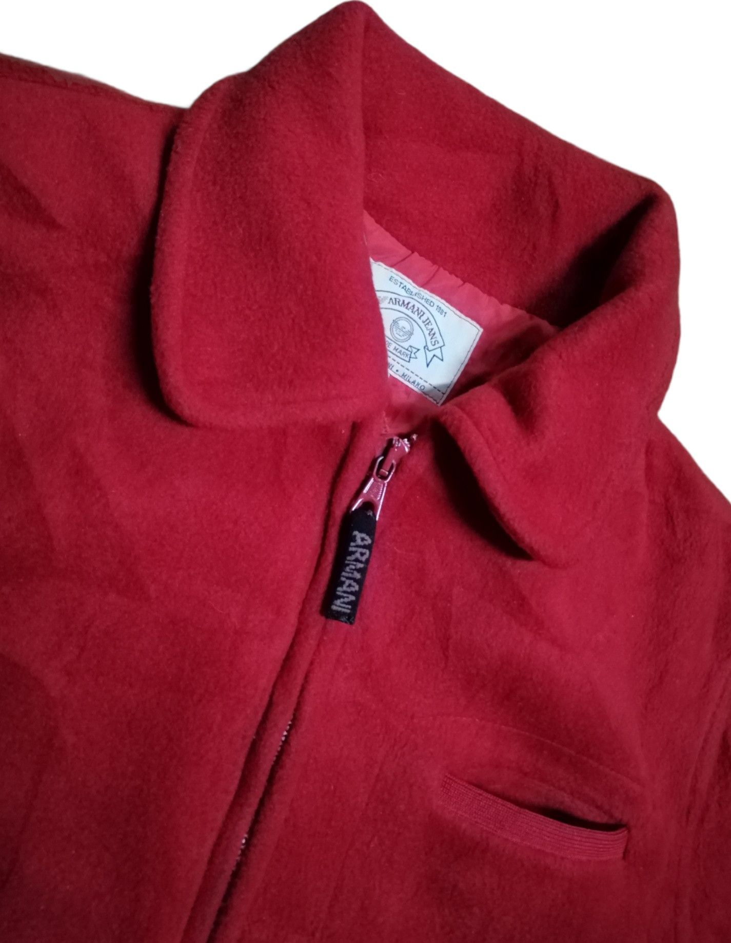 Armani Vintage Armani Jeans Fleece Jacket For Womens Size M / US 6-8 / IT 42-44 - 5 Thumbnail