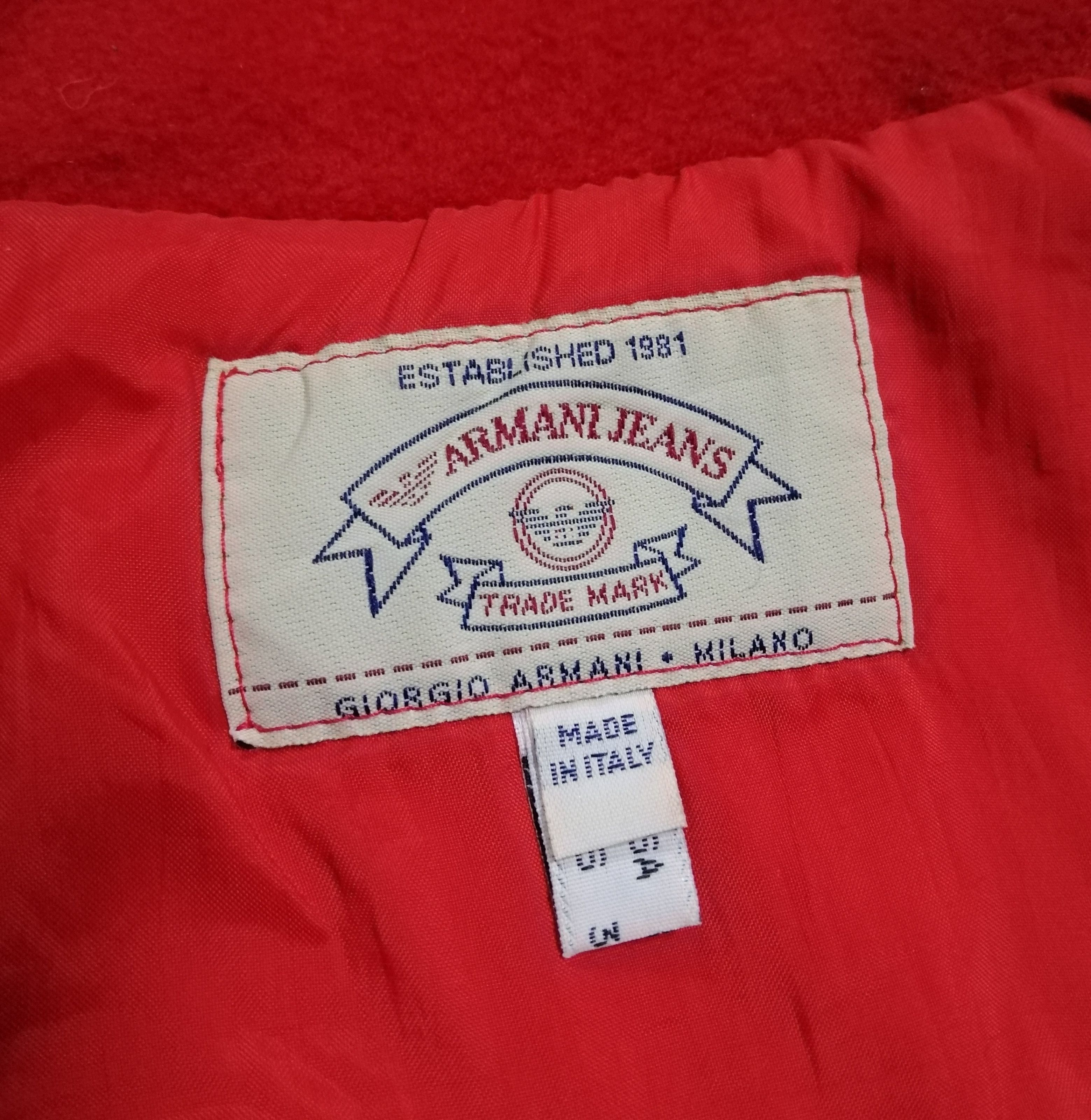 Armani Vintage Armani Jeans Fleece Jacket For Womens Size M / US 6-8 / IT 42-44 - 13 Thumbnail