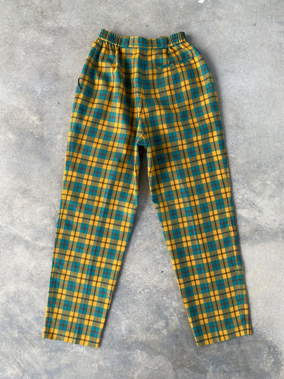 Christian Dior Monsieur Vintage Christian Dior Nova Check Distressed Pants Size 22" - 2 Thumbnail