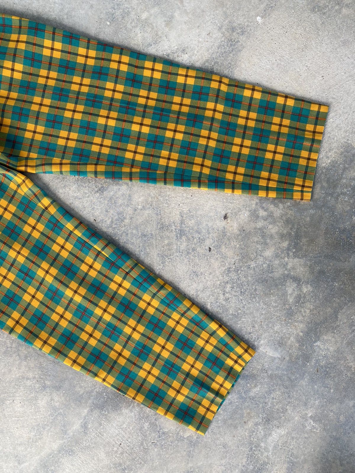 Christian Dior Monsieur Vintage Christian Dior Nova Check Distressed Pants Size 22" - 5 Thumbnail