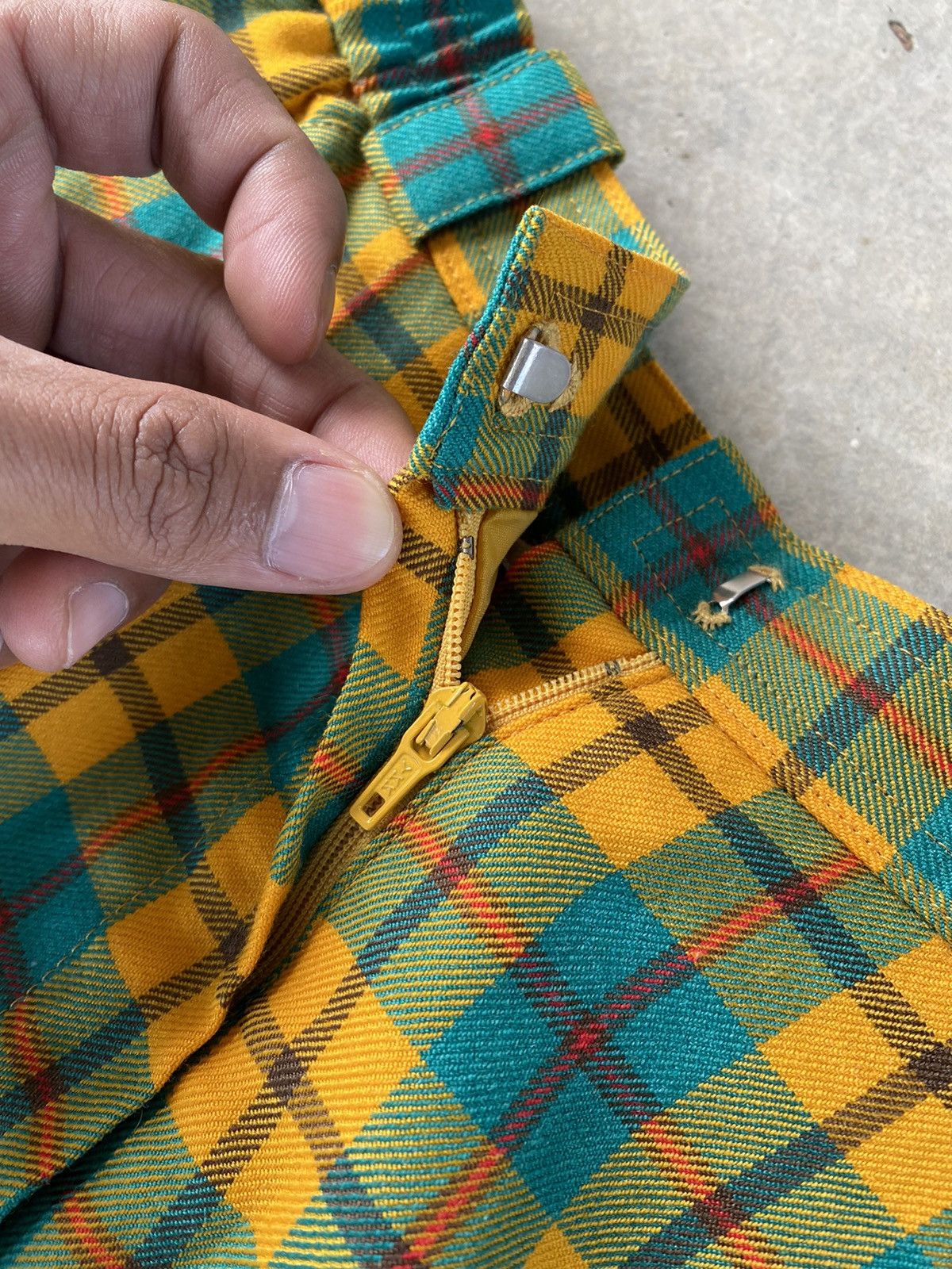 Christian Dior Monsieur Vintage Christian Dior Nova Check Distressed Pants Size 22" - 15 Thumbnail