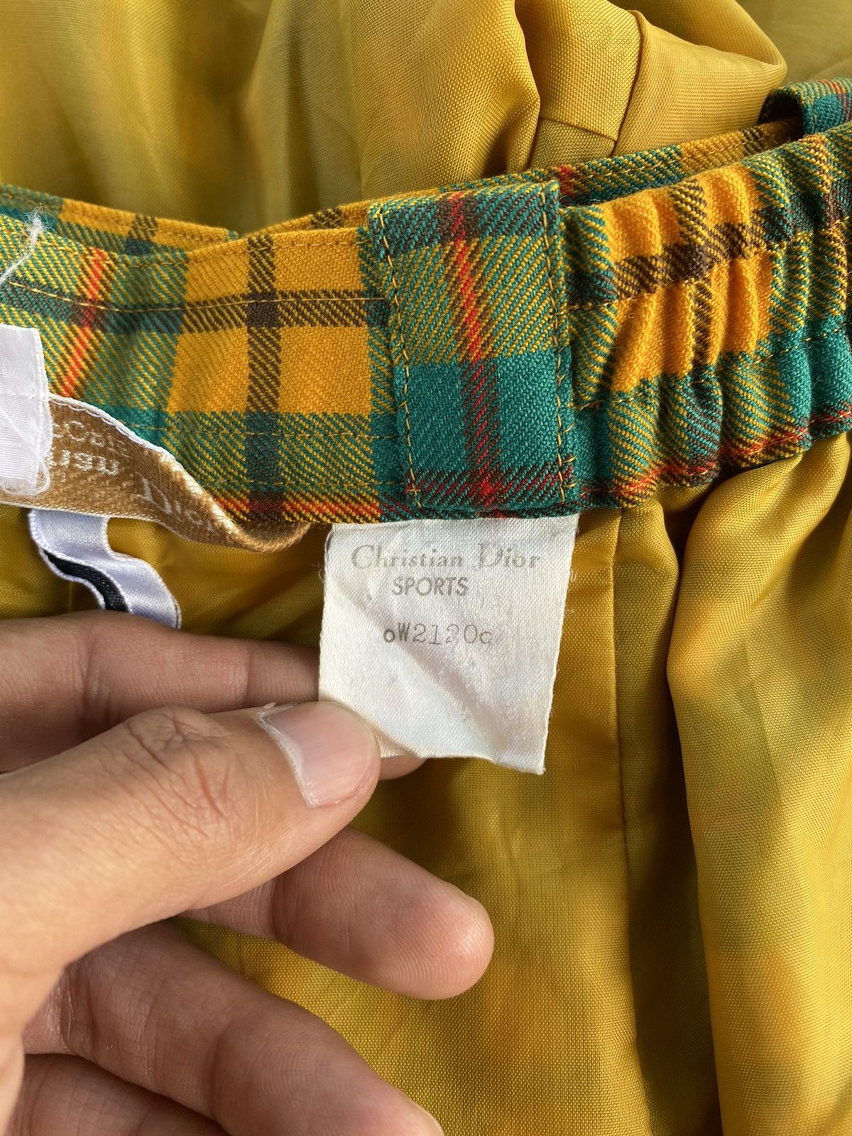 Christian Dior Monsieur Vintage Christian Dior Nova Check Distressed Pants Size 22" - 16 Thumbnail