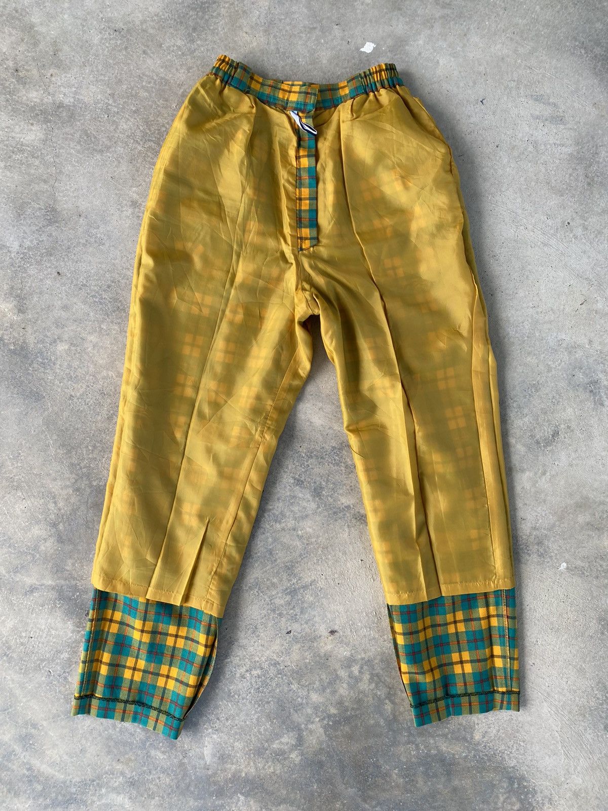 Christian Dior Monsieur Vintage Christian Dior Nova Check Distressed Pants Size 22" - 3 Thumbnail