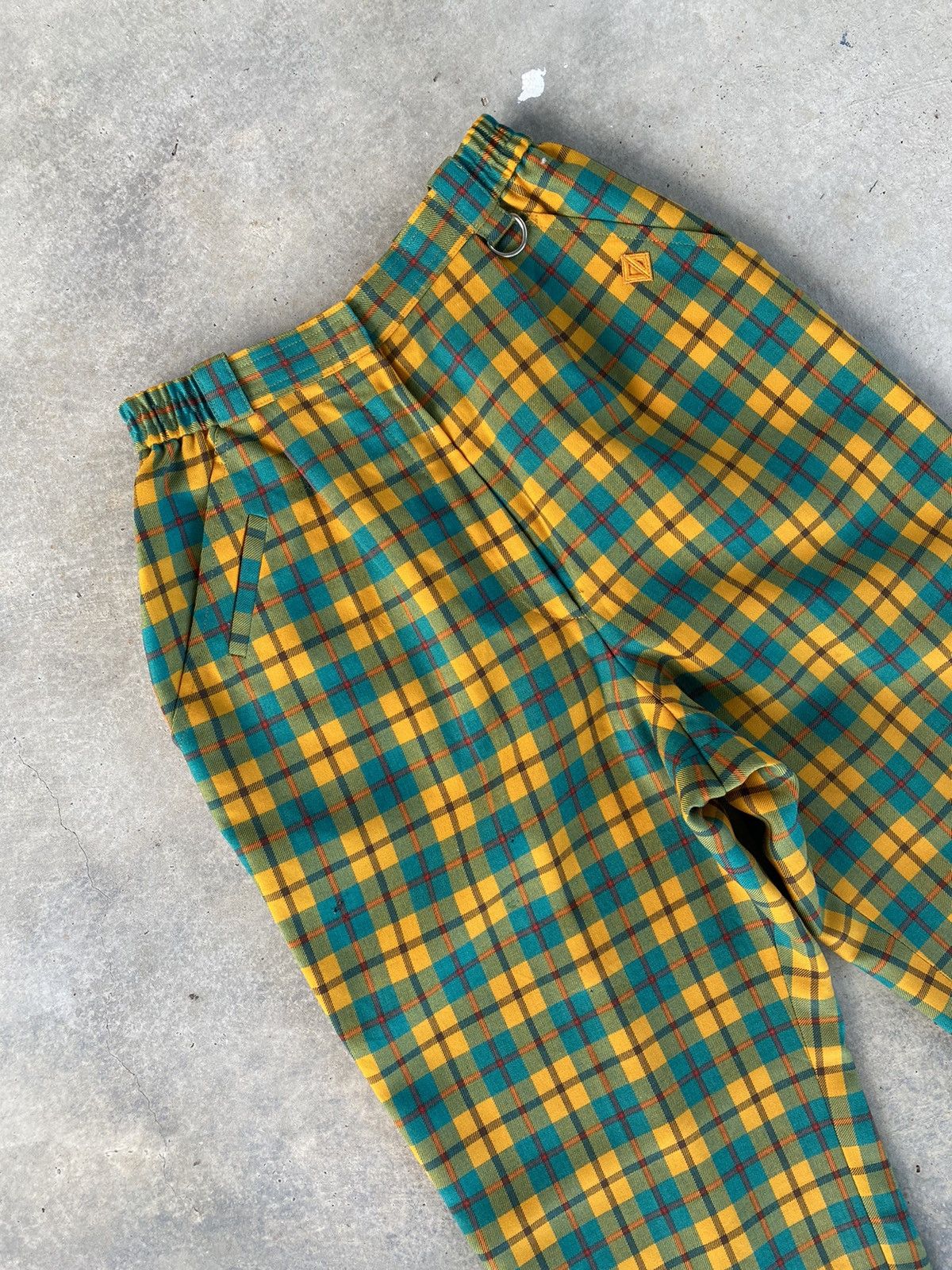 Christian Dior Monsieur Vintage Christian Dior Nova Check Distressed Pants Size 22" - 4 Thumbnail