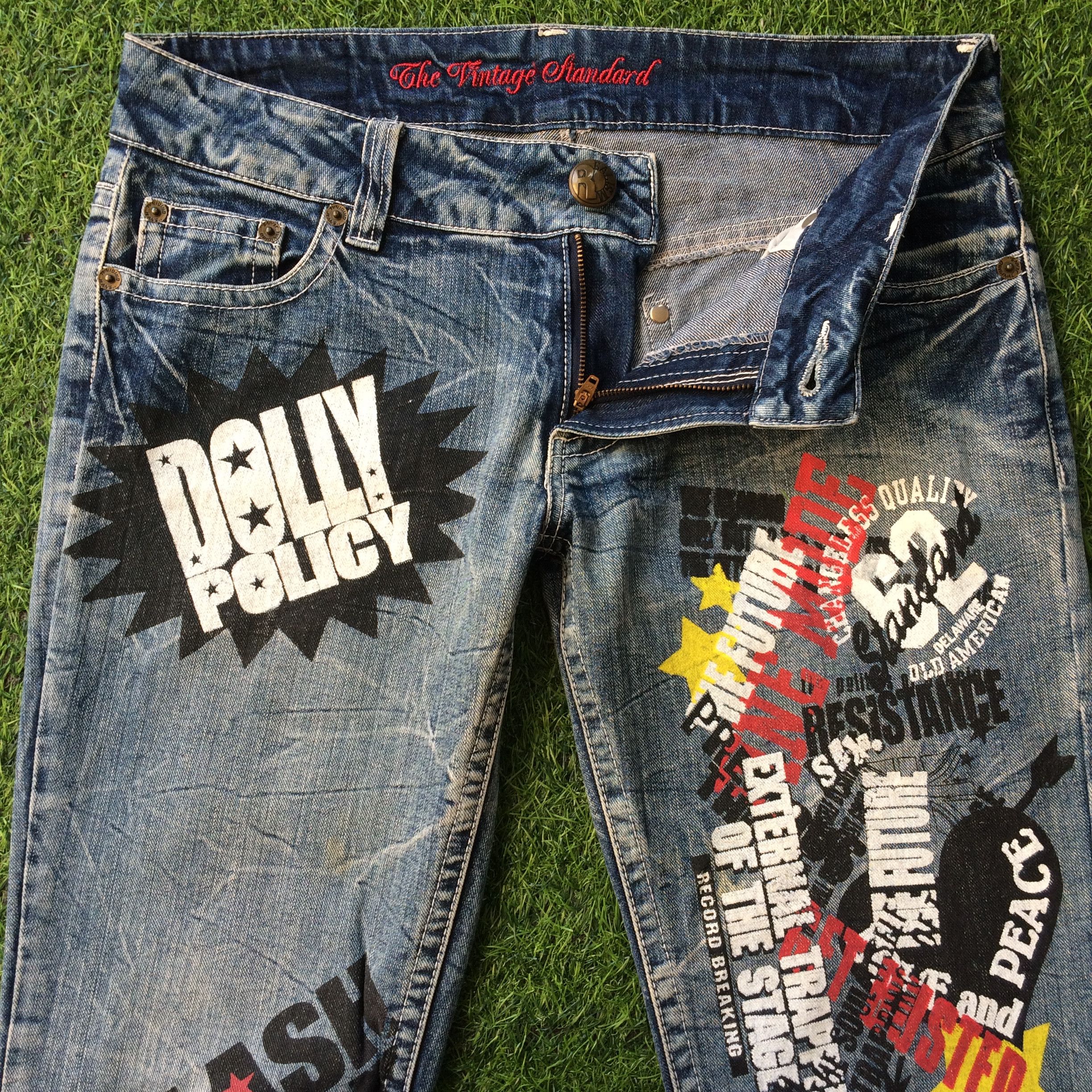 Japanese Brand Japanese Spell Out Printed Jeans Hysteric Style D-516 Size US 30 / EU 46 - 2 Thumbnail