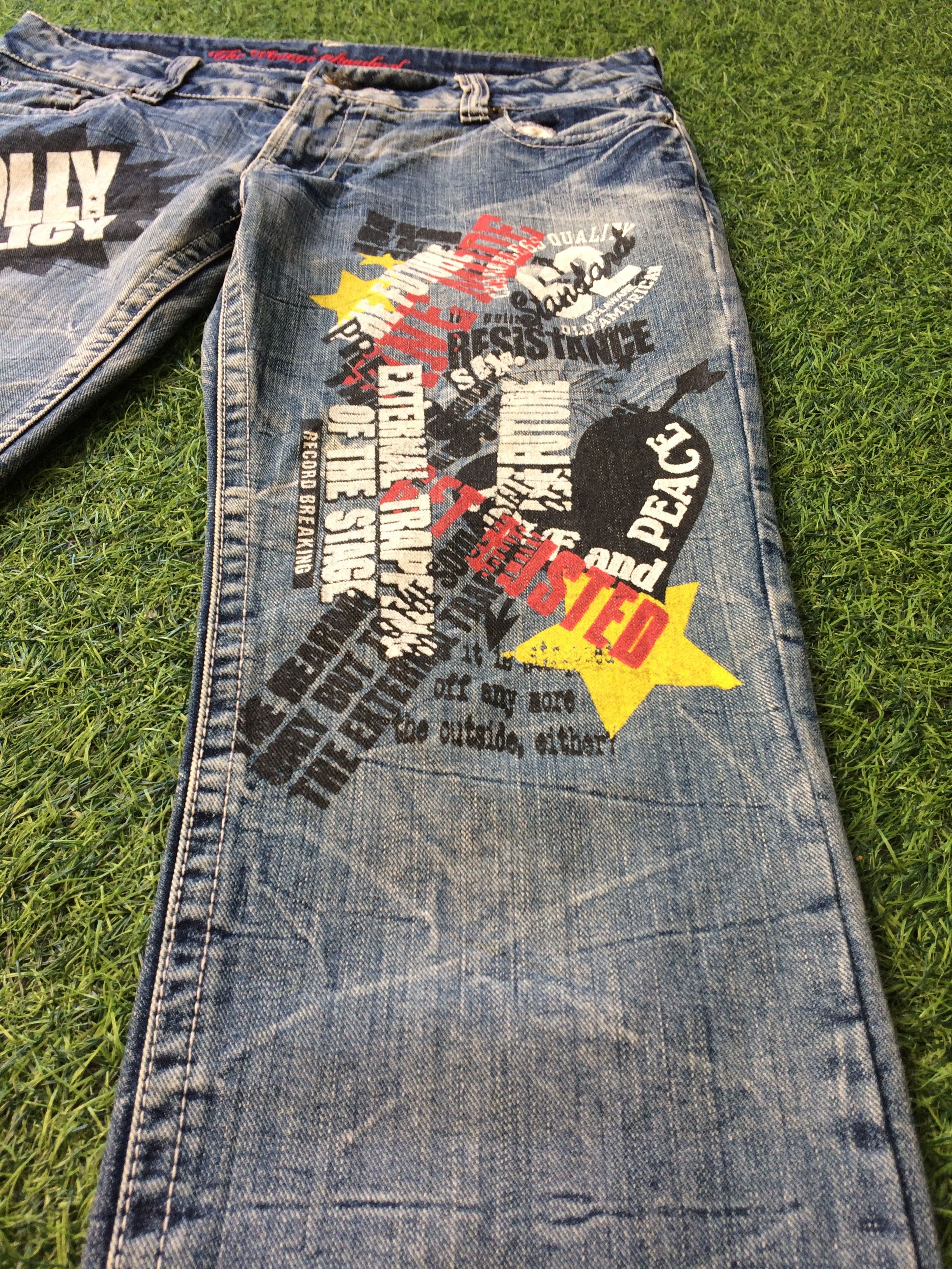 Japanese Brand Japanese Spell Out Printed Jeans Hysteric Style D-516 Size US 30 / EU 46 - 4 Thumbnail