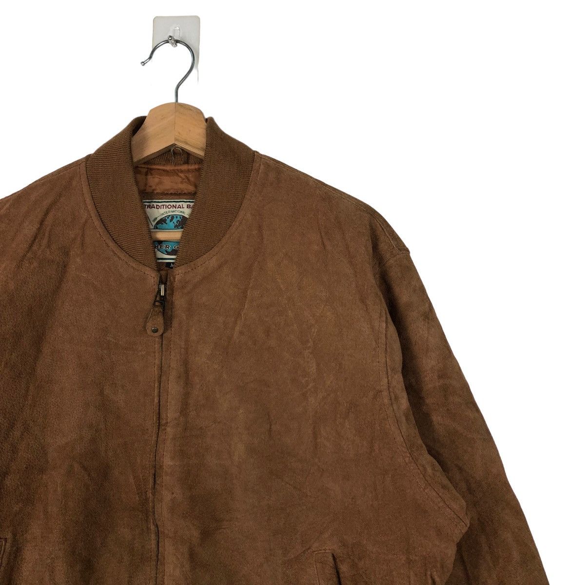 Japanese Brand VINTAGE BOMBER LEATHER JACKET SEAHOP JAPAN MADE Size US M / EU 48-50 / 2 - 5 Thumbnail