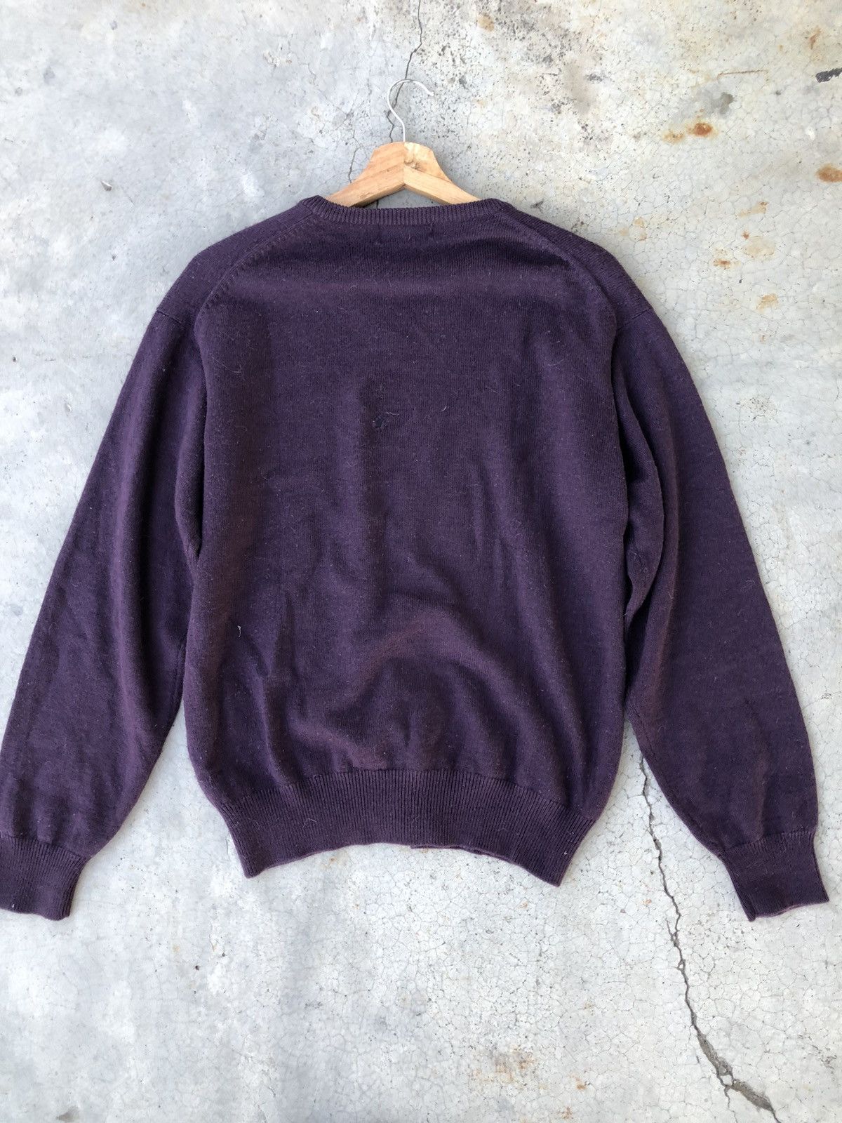 20471120 × Aran Isles Knitwear × Beauty Beast 🔴Vintage Crocodile Plain/Soft Mohair Pullover Knitware Size US L / EU 52-54 / 3 - 9 Thumbnail