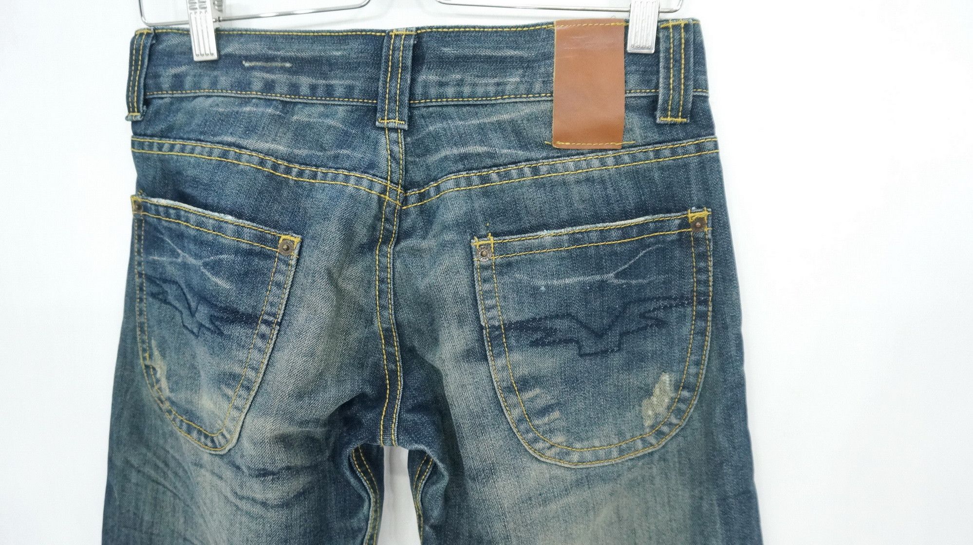 Beauty Beast Vintage BEAST Japan Wide Leg Flare Lowrise Jeans Size US 29 - 6 Thumbnail