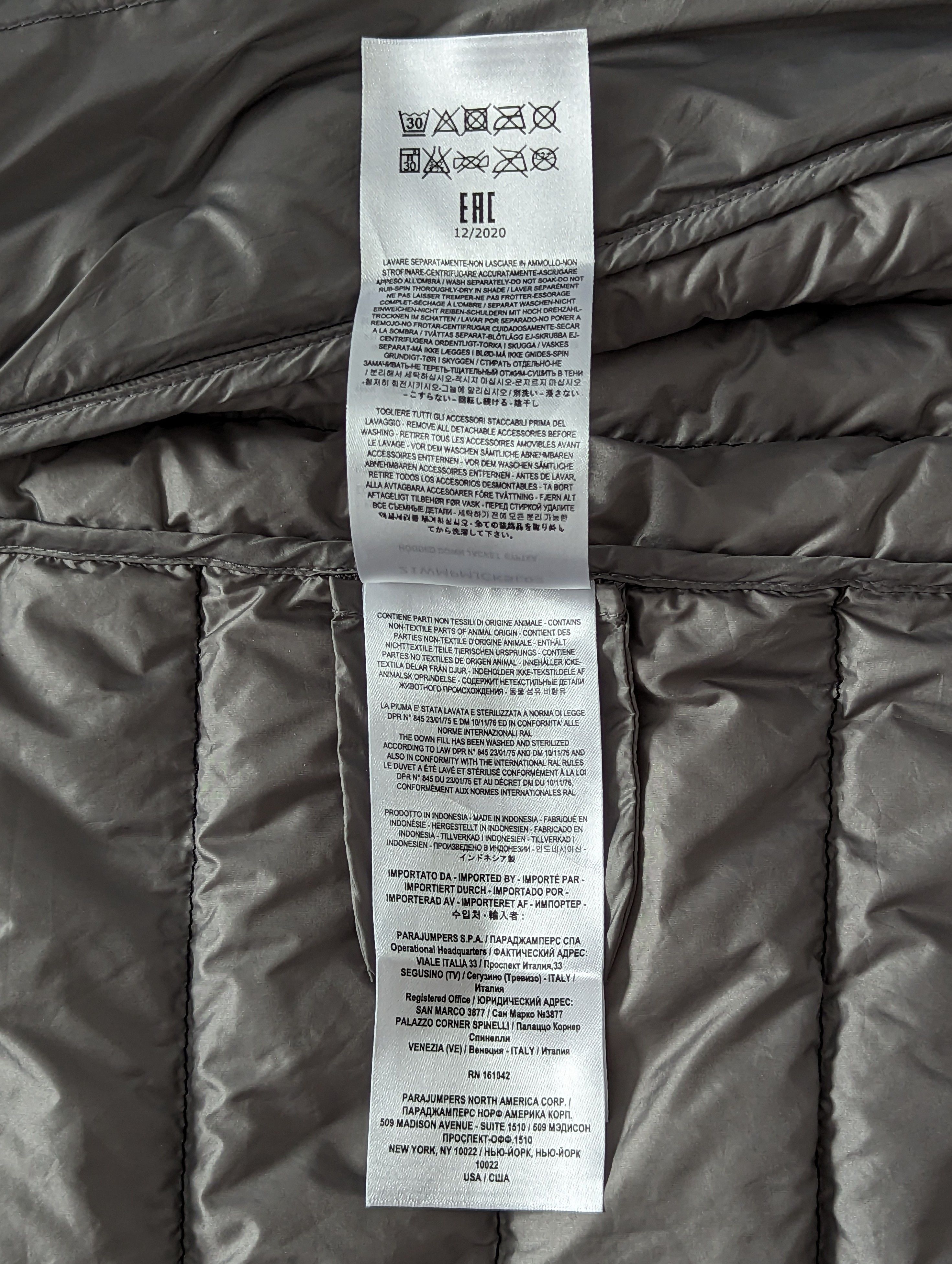 Parajumpers Parajumpers Hooded Down Jacket Super Light Weight XS Outdoor Size US XS / EU 42 / 0 - 16 Thumbnail