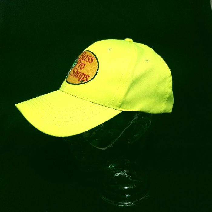 Vintage Bass Pro Shop Neon Green Trucker Hat