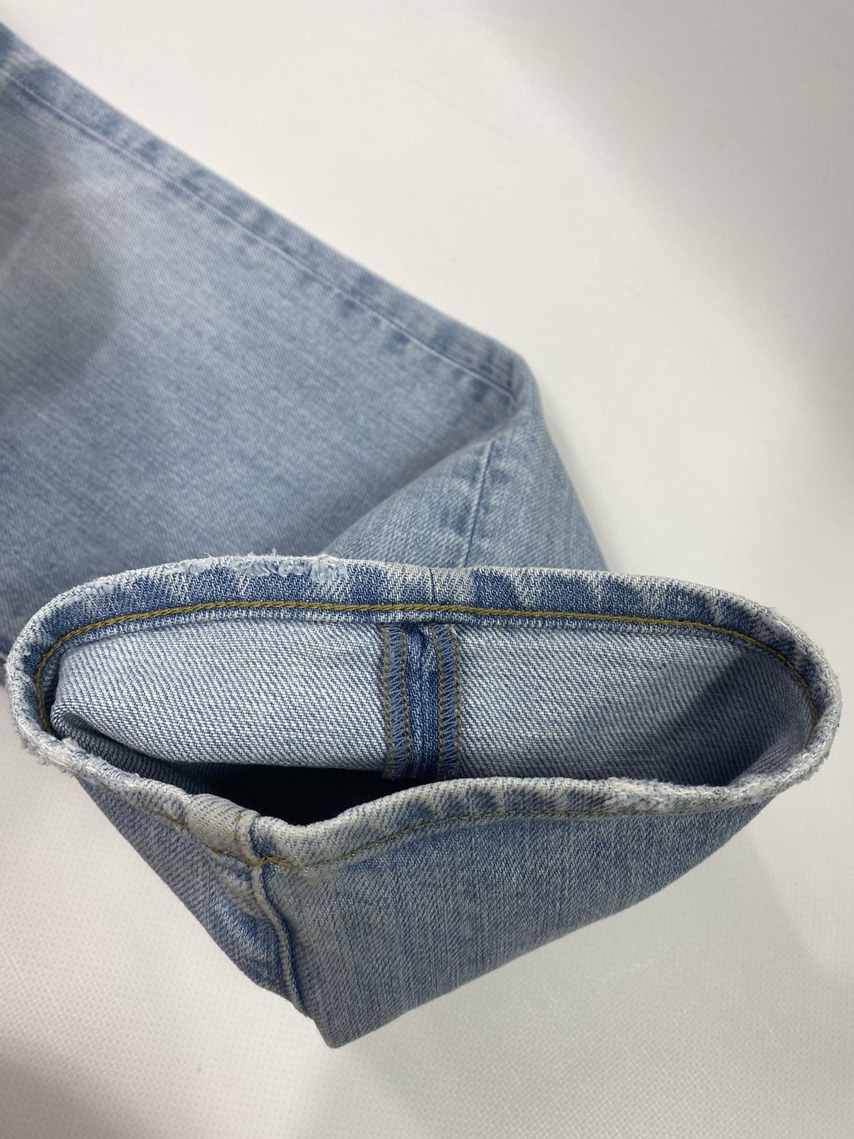 G-Star G-Star 3301 Slim Light Blue Distressed Style Denim Jeans Size US 34 / EU 50 - 11 Thumbnail