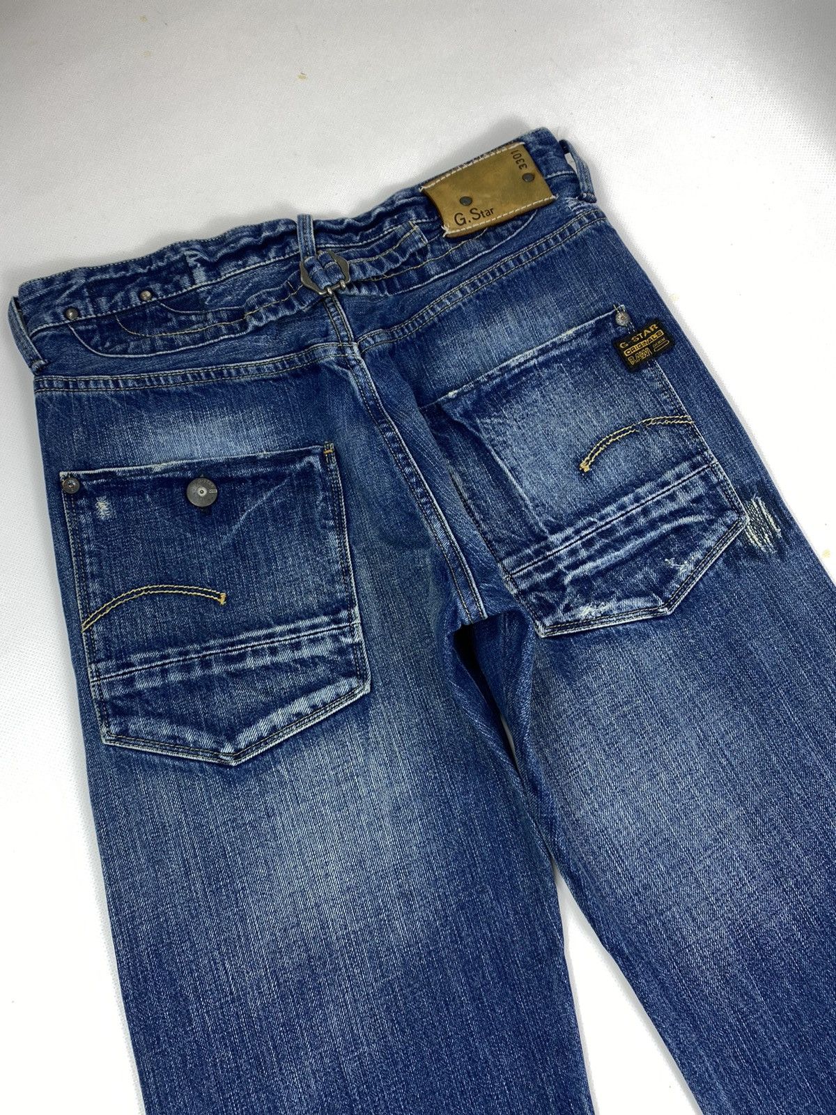 G-Star 🔥LASTDROP🔥 Distressed Lumber Original Denim Jeans Pants Size US 30 / EU 46 - 8 Thumbnail