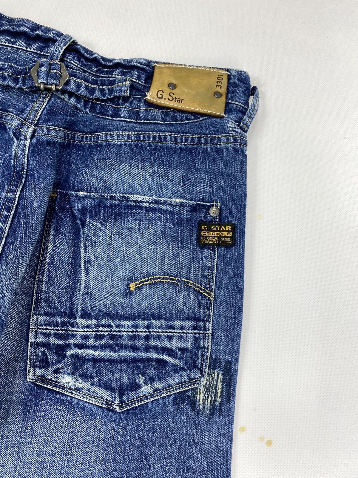 G-Star 🔥LASTDROP🔥 Distressed Lumber Original Denim Jeans Pants Size US 30 / EU 46 - 9 Thumbnail