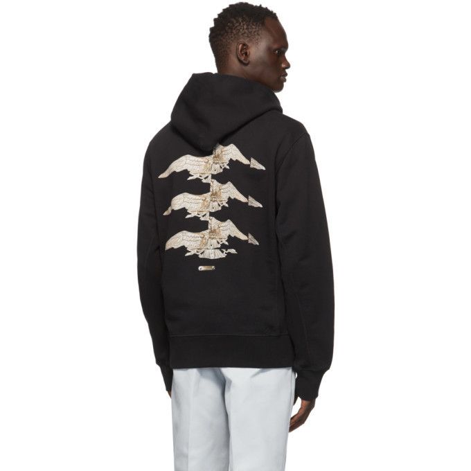Helmut Lang 🔥[SALE]🔥 Helmut Lang 3 Eagles Black Standard Hoodie Size US S / EU 44-46 / 1 - 1 Thumbnail