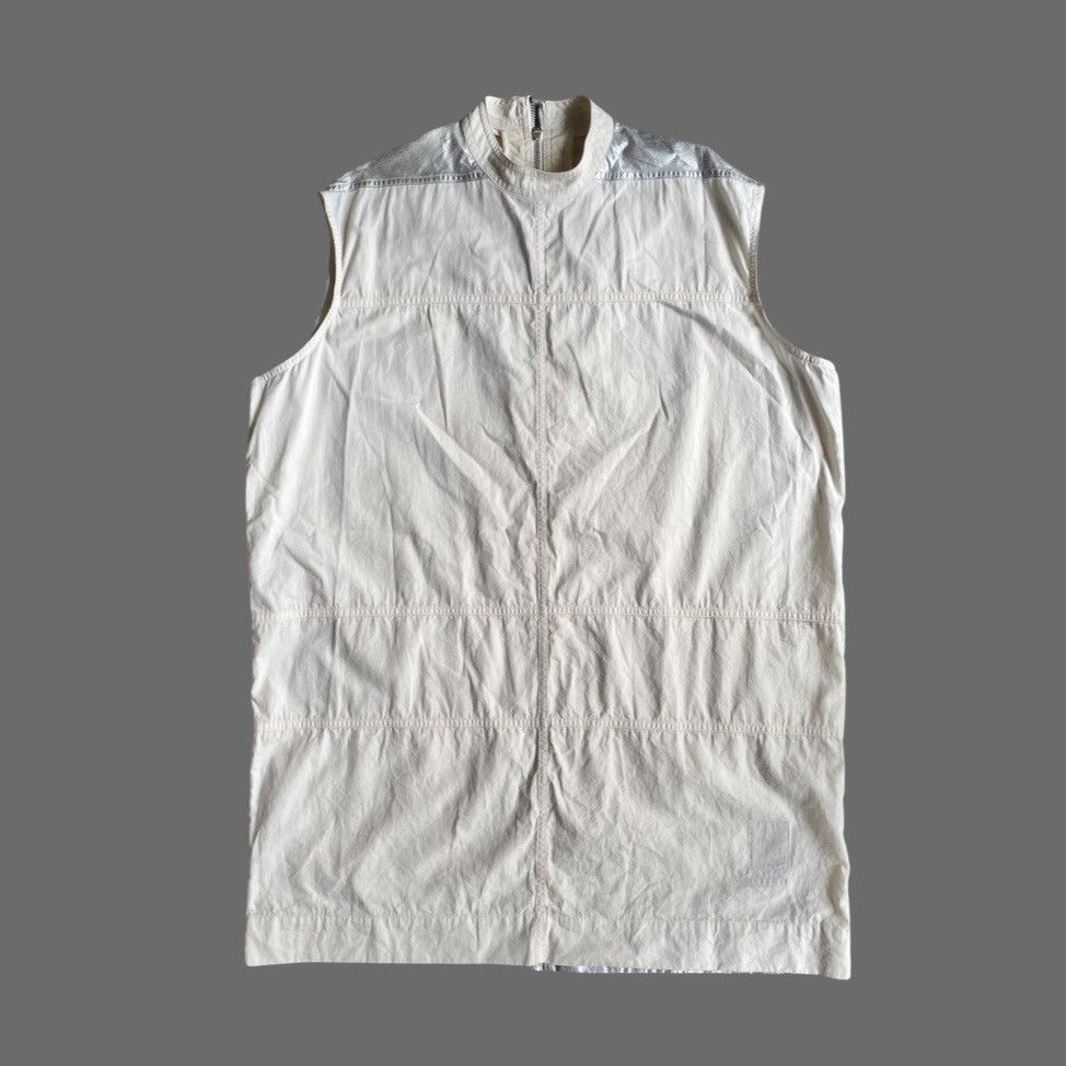 Rick Owens × Rick Owens Drkshdw SS19 Natural/Silver Sleeveless Top Size US S / EU 44-46 / 1 - 2 Thumbnail