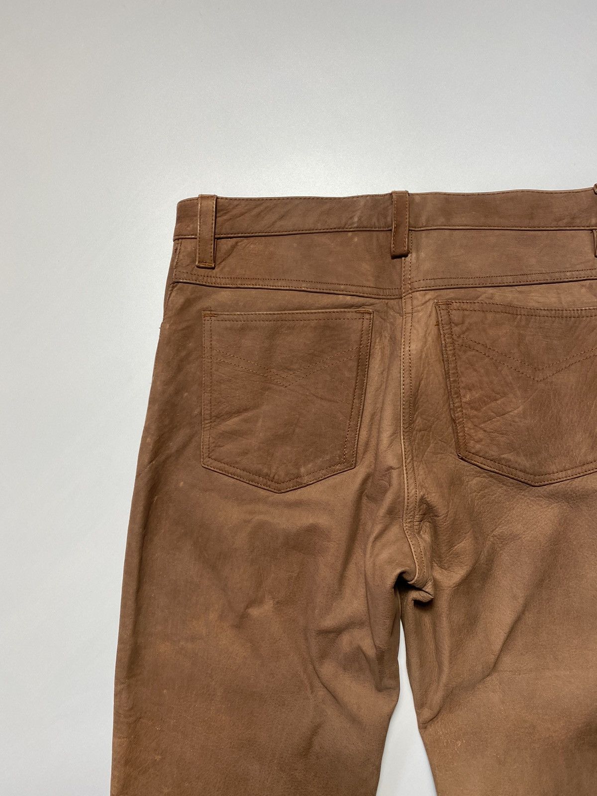 Leather Vintage Marlboro Classics leather pants Kanye West style Size US 31 - 15 Thumbnail