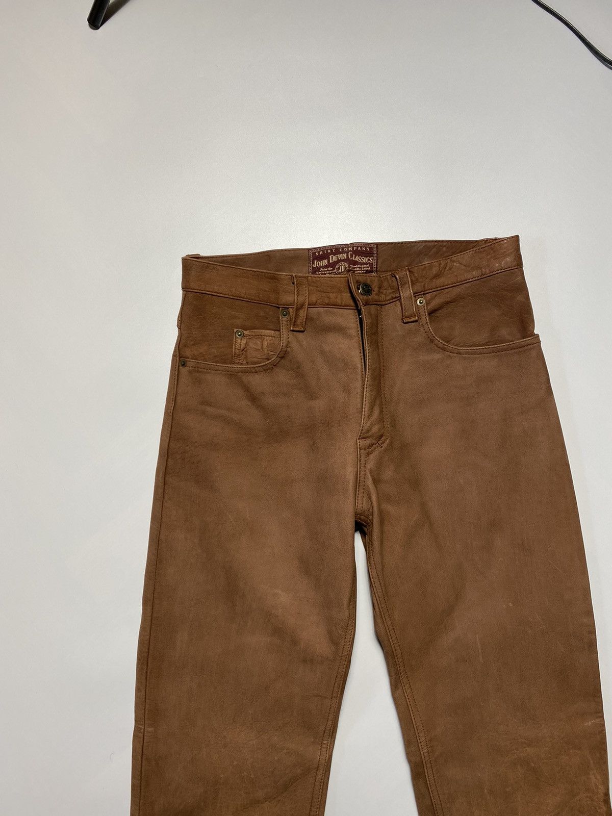 Leather Vintage Marlboro Classics leather pants Kanye West style Size US 31 - 2 Thumbnail