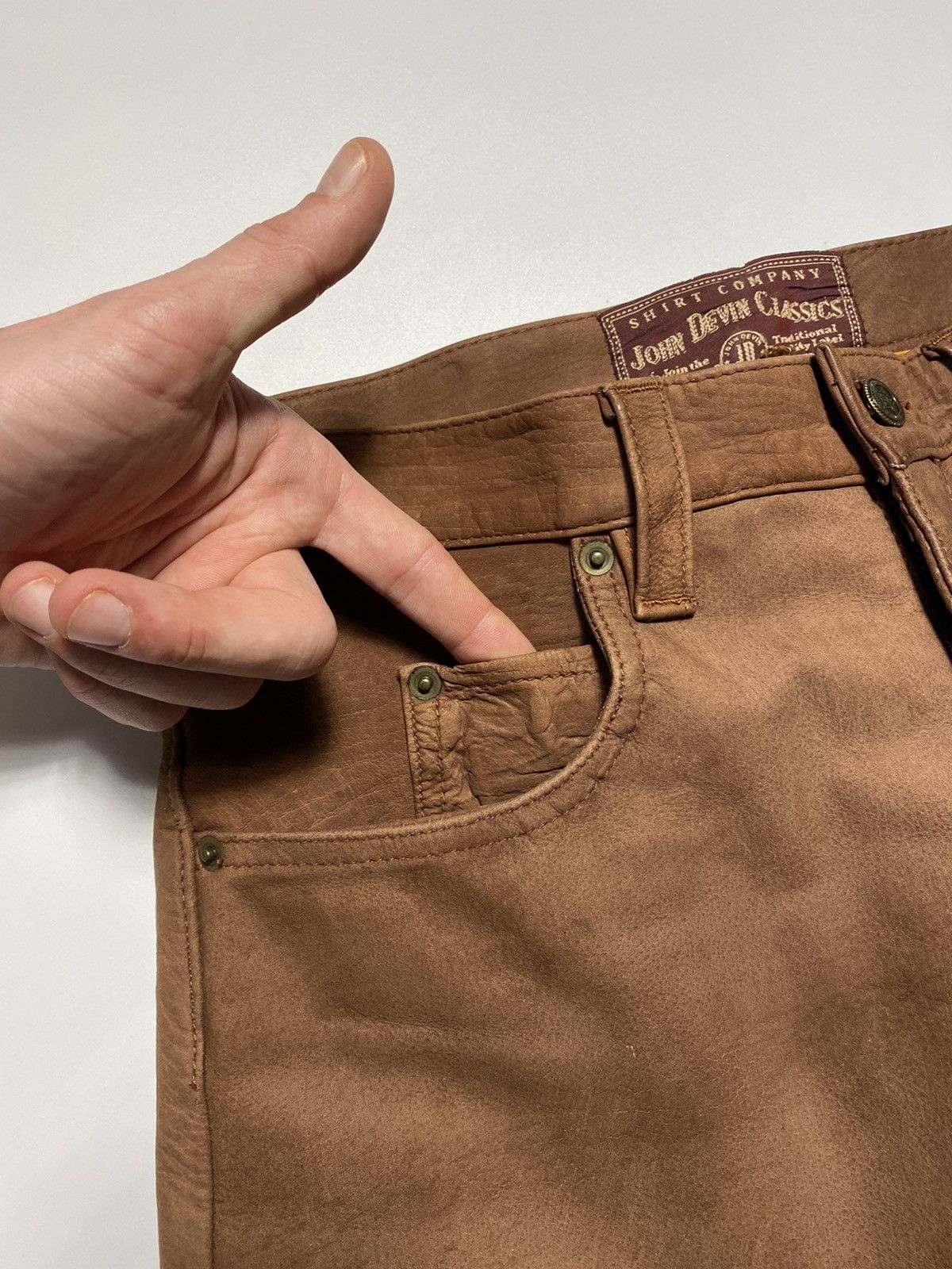 Leather Vintage Marlboro Classics leather pants Kanye West style Size US 31 - 6 Thumbnail
