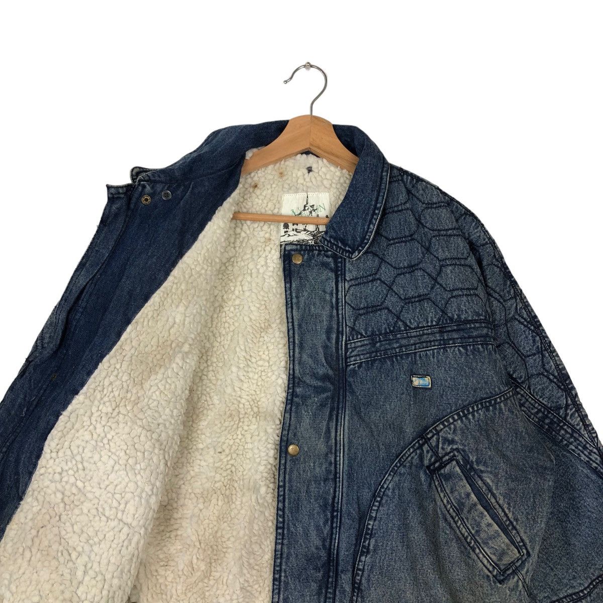 Other RIOT RIOT DENIM BOMBER JACKET AMBIPION ISSEY MIYAKE JAPAN Size US M / EU 48-50 / 2 - 9 Thumbnail