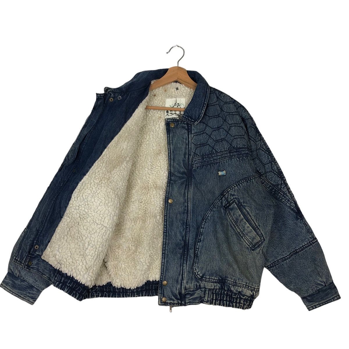 Other RIOT RIOT DENIM BOMBER JACKET AMBIPION ISSEY MIYAKE JAPAN Size US M / EU 48-50 / 2 - 8 Thumbnail
