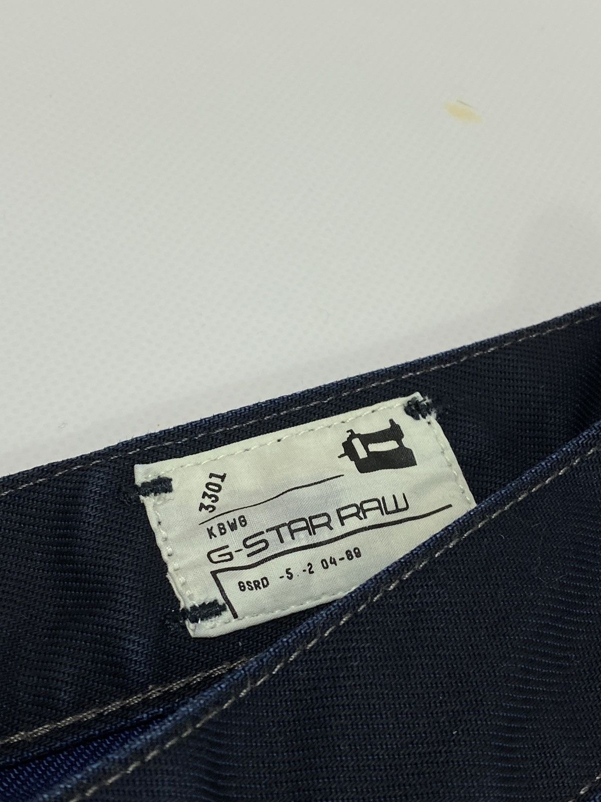 G-Star 🔥LASTDROP🔥 3301 Slim Waxed Navy Blue Denim Jeans Pants Size US 32 / EU 48 - 5 Thumbnail