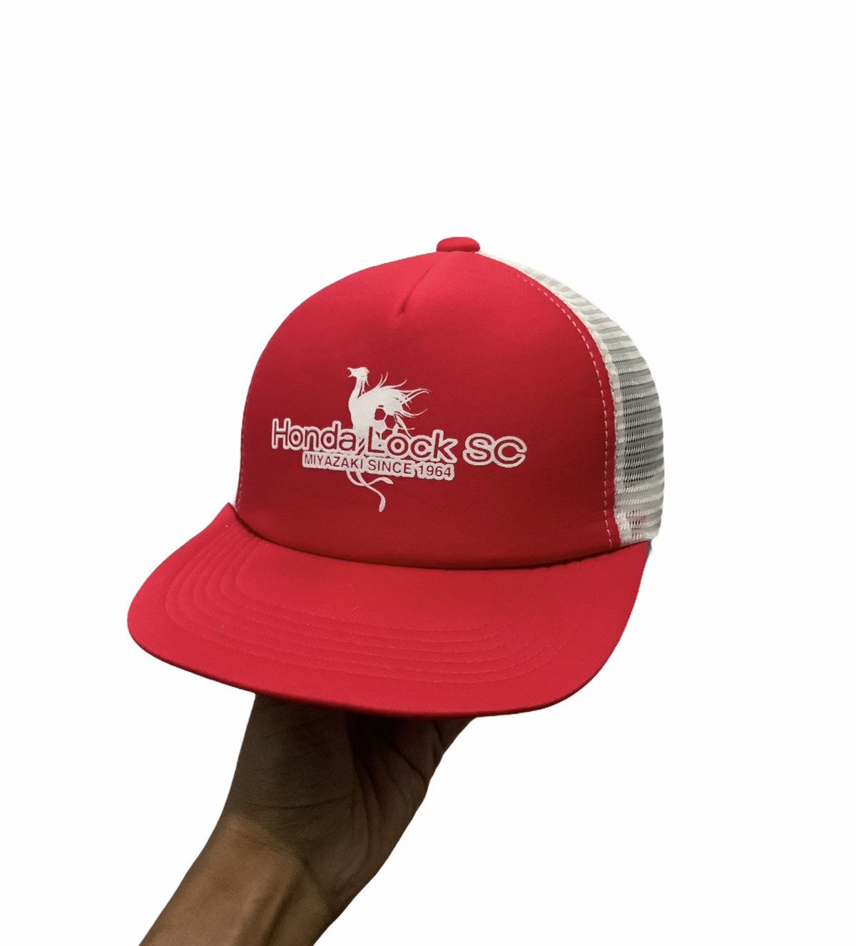 Japanese Brand Vintage Honda Lock SC Miyazaki Japan Trucker Hat Size ONE SIZE - 2 Thumbnail