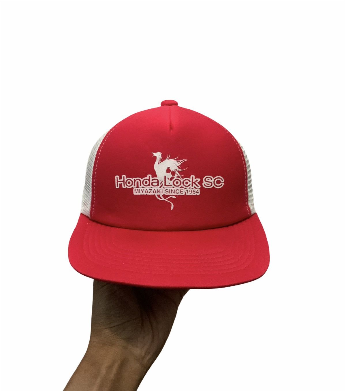 Japanese Brand Vintage Honda Lock SC Miyazaki Japan Trucker Hat Size ONE SIZE - 1 Thumbnail