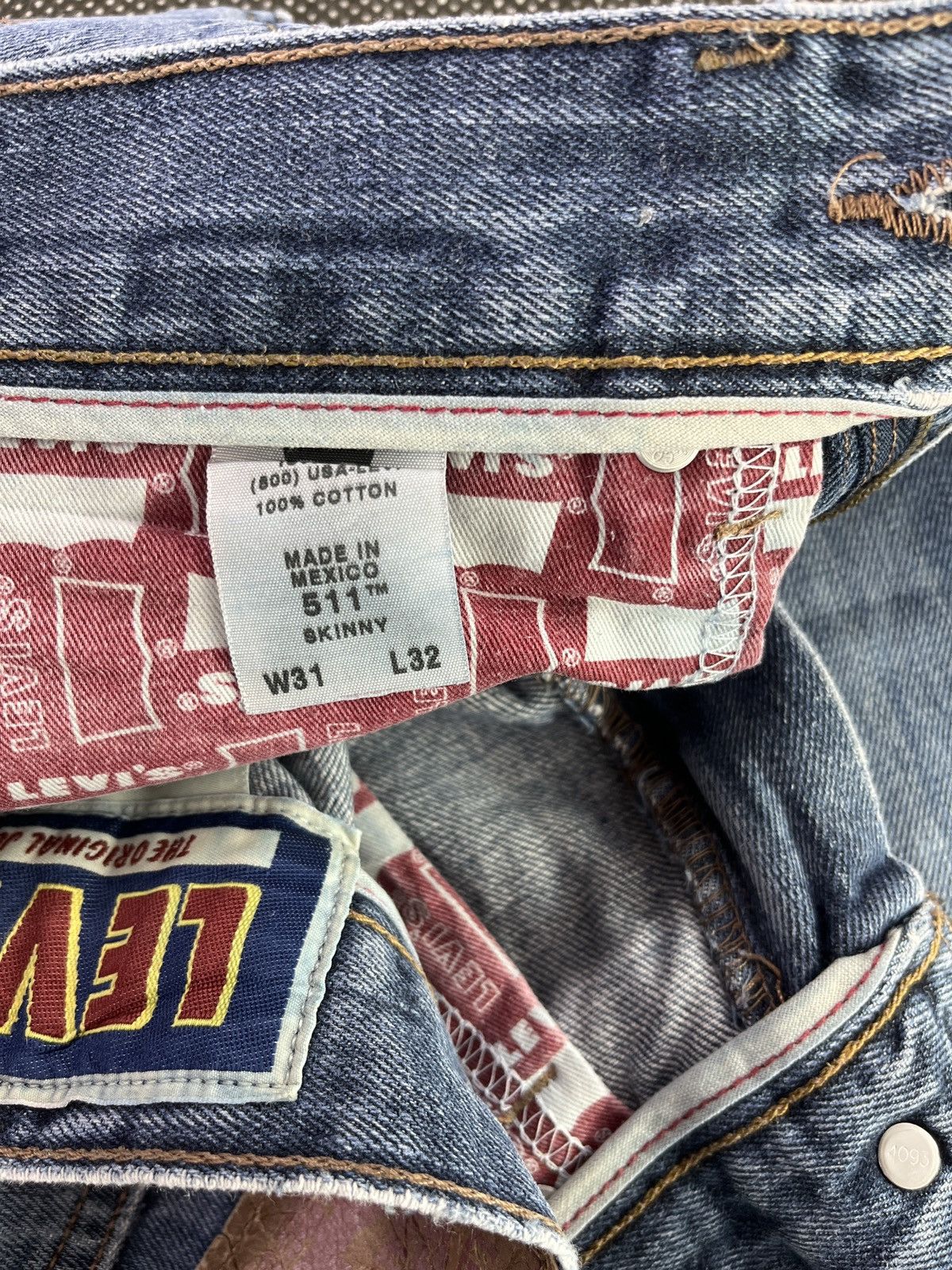 Levi's Vintage Levi’s 511 Jeans Distressed Denim Levis - J146 Size US 30 / EU 46 - 8 Thumbnail
