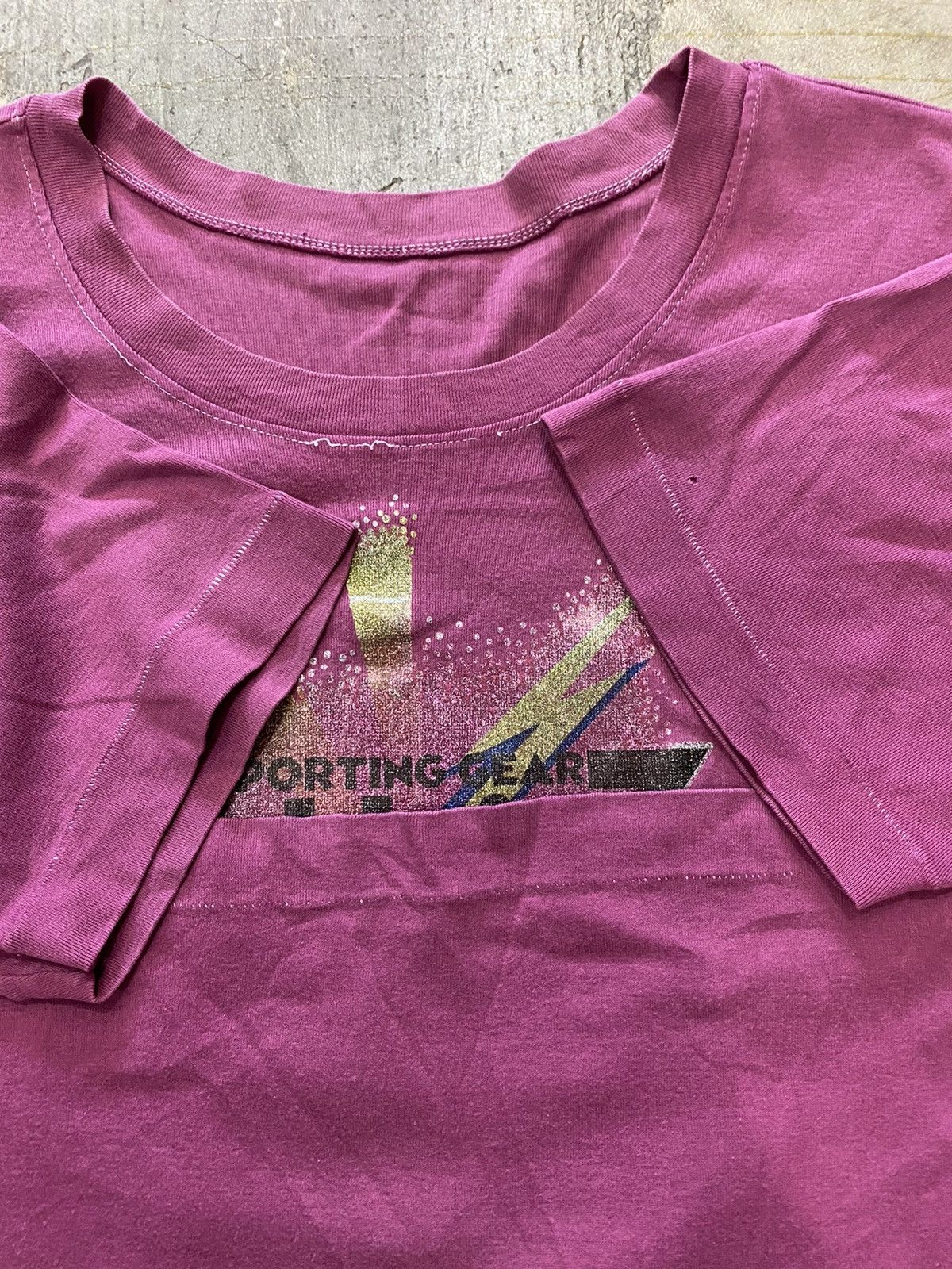 80s ISSEY MIYAKE x wacoal iron 0n tee