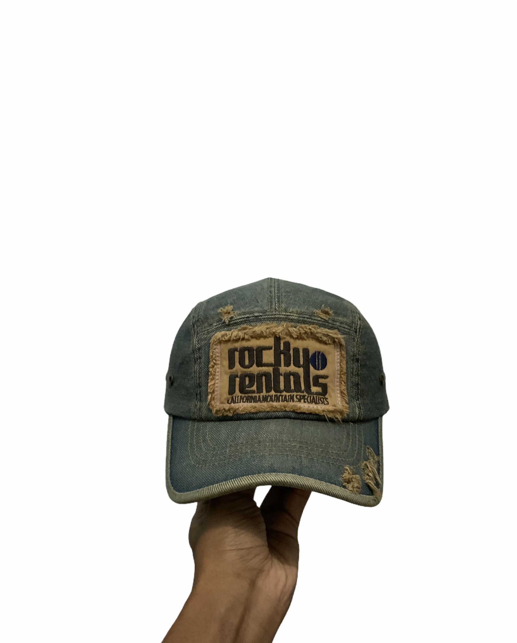 The Rocky Rentals Distressed Denim Hat