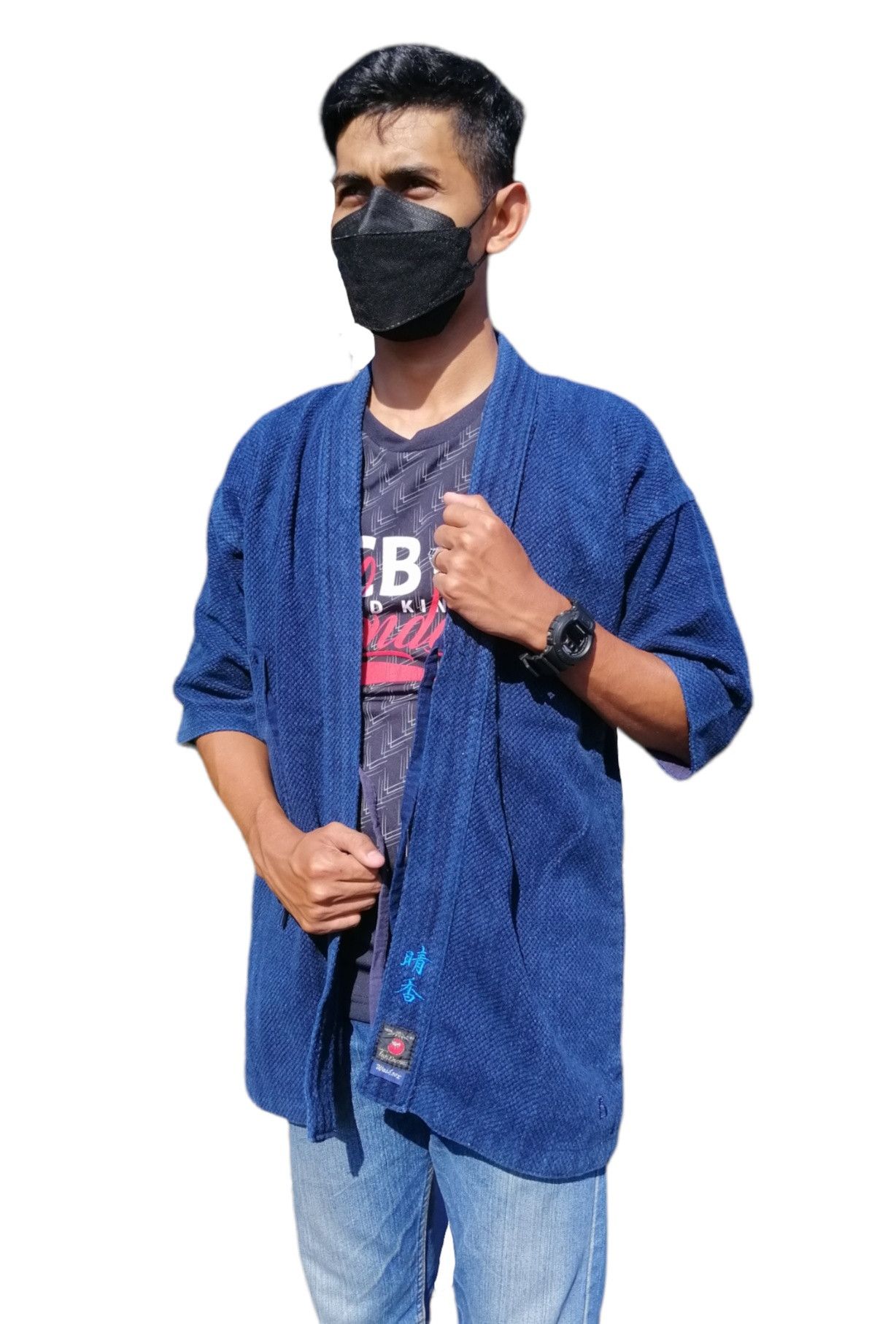 Komono Vintage Indigo Fuji Daruma Kimono Japan Jacket Size US M / EU 48-50 / 2 - 1 Thumbnail