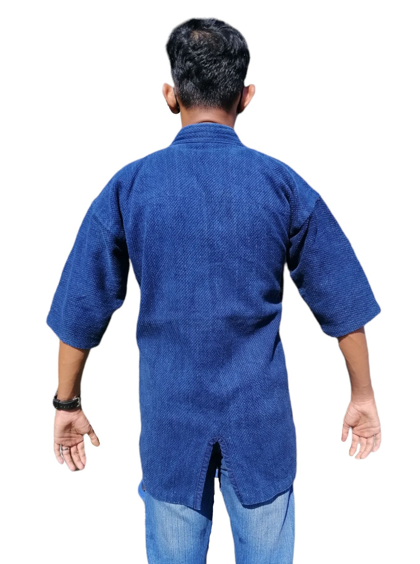 Komono Vintage Indigo Fuji Daruma Kimono Japan Jacket Size US M / EU 48-50 / 2 - 7 Thumbnail