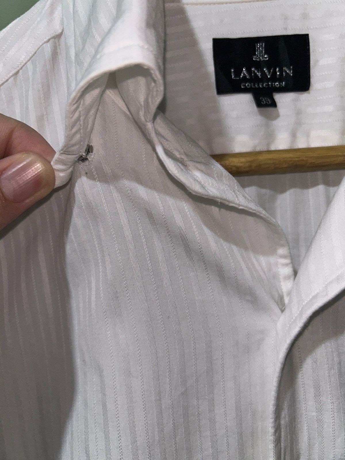 Lanvin Lanvin Classic White Shirt Size US L / EU 52-54 / 3 - 5 Thumbnail