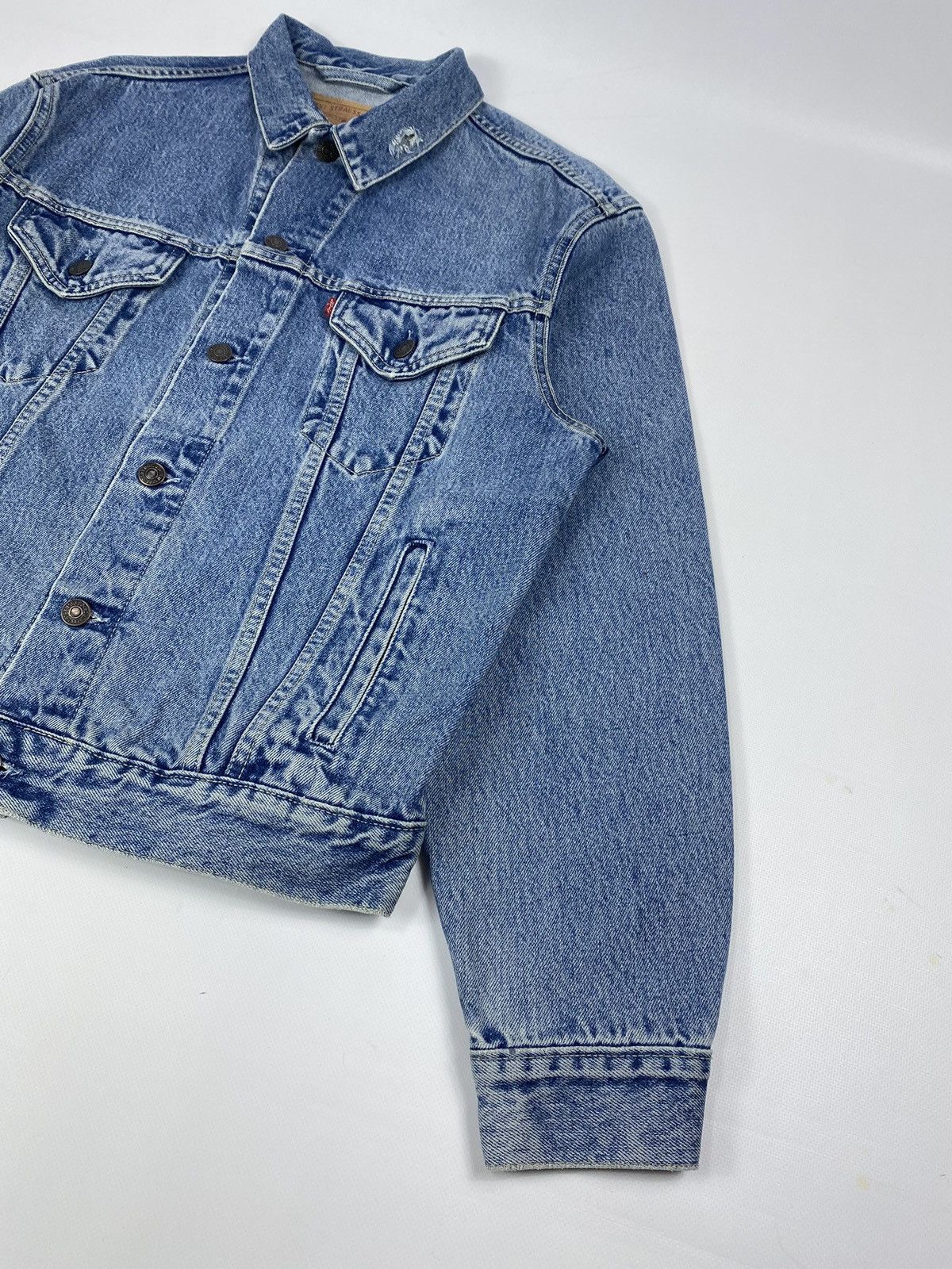 Levi's 🔥LASTDROP🔥 Vintage Jeans Stonewashed Trucker Jacket Blue Size US M / EU 48-50 / 2 - 2 Thumbnail