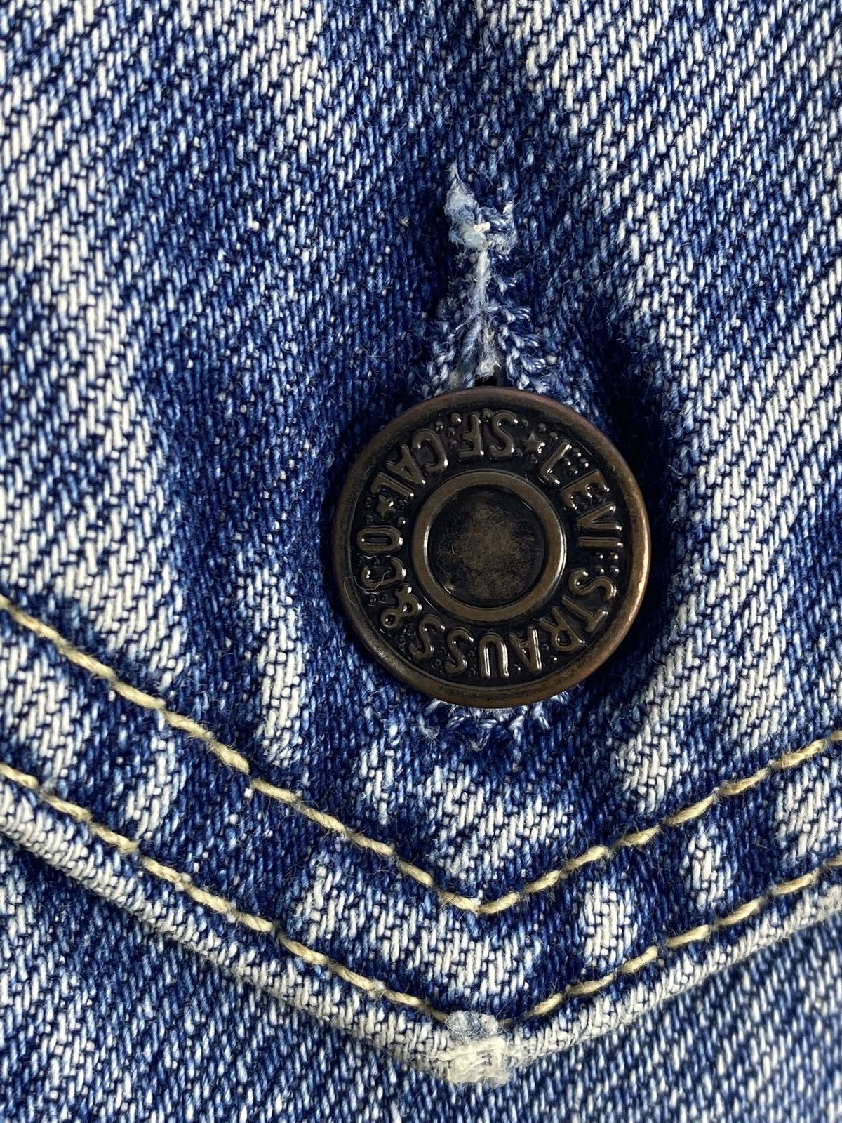 Levi's 🔥LASTDROP🔥 Vintage Jeans Stonewashed Trucker Jacket Blue Size US M / EU 48-50 / 2 - 7 Thumbnail
