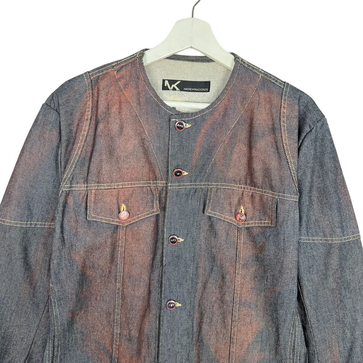 Andrew Mackenzie 🔥 ANDREW MACKENZIE DYED SPLASH DENIM JACKET Size US M / EU 48-50 / 2 - 3 Thumbnail