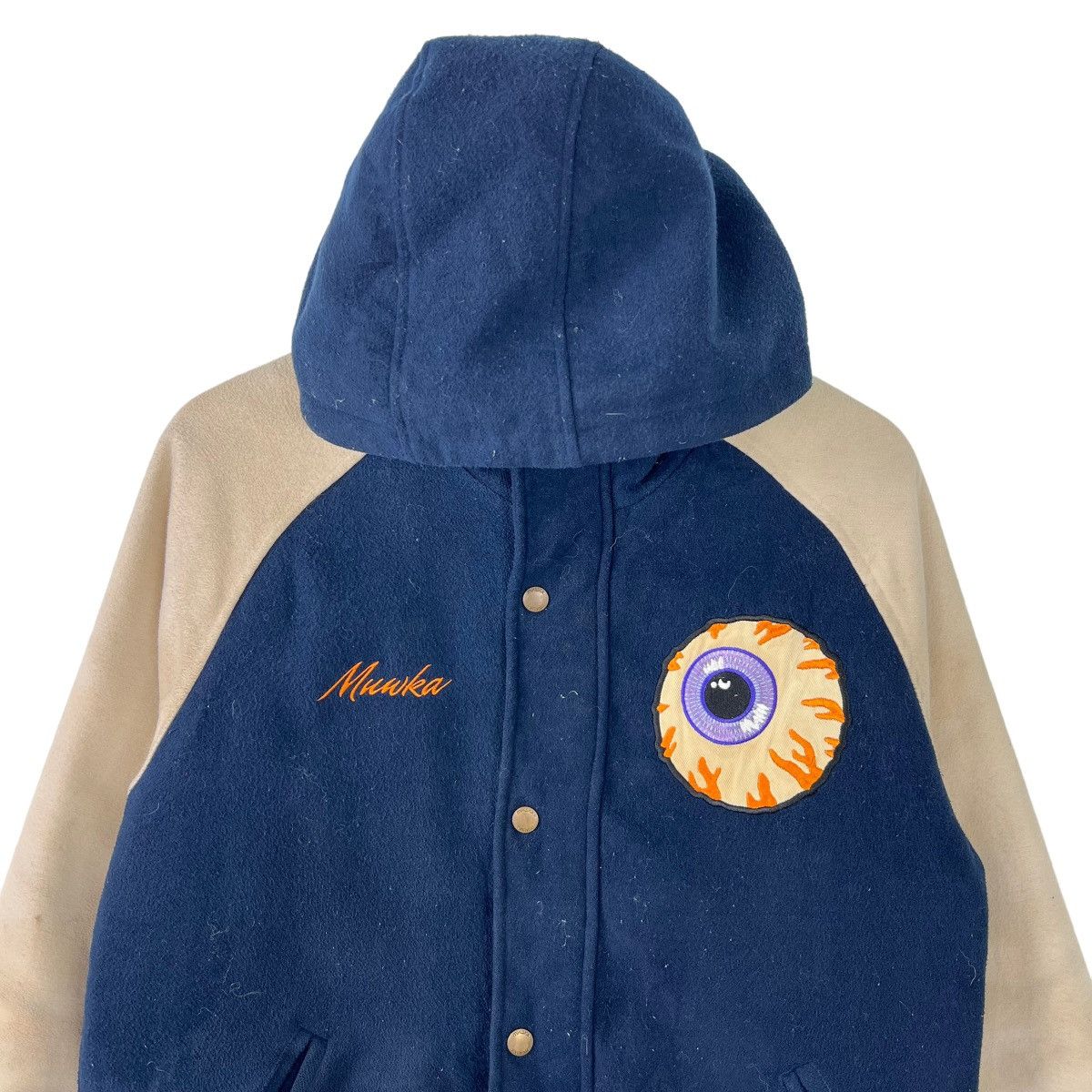 Japanese Brand 🔥 MNWKA DESTROY HOODIES VARSITY BOMBER JACKET Size US S / EU 44-46 / 1 - 4 Thumbnail